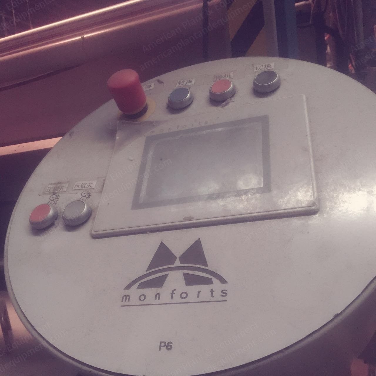 Monforts Stenter, 2011, 2000mm Working Width, 8 Chambers, Gas Heated, Horizontal Pin Chain