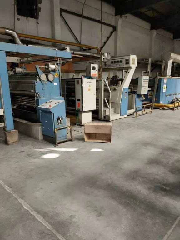 Monfongs Stenter, 2005, 2000mm Working Width, 8 Chambers, Gas Heated, Mahlo Weft Straightener