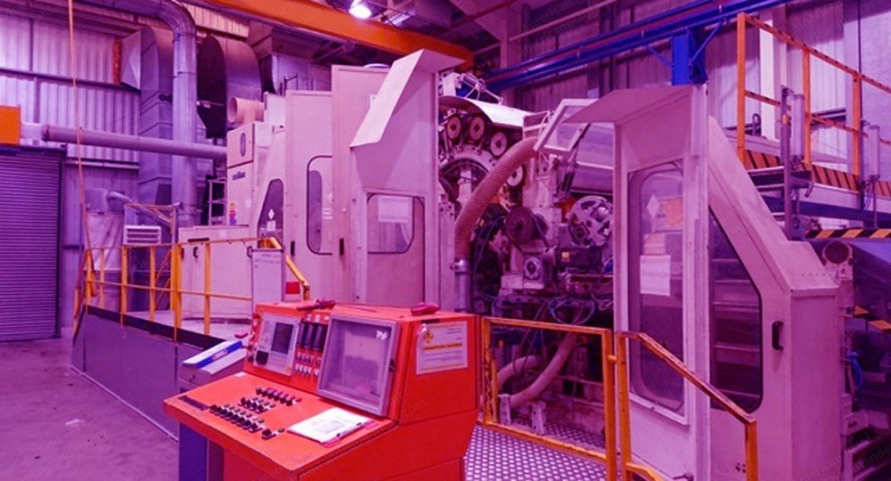 F.O.R., Injection Double Doffer Card, 1998, 3500mm Working Width, 2 Swifts, 950 kg/h