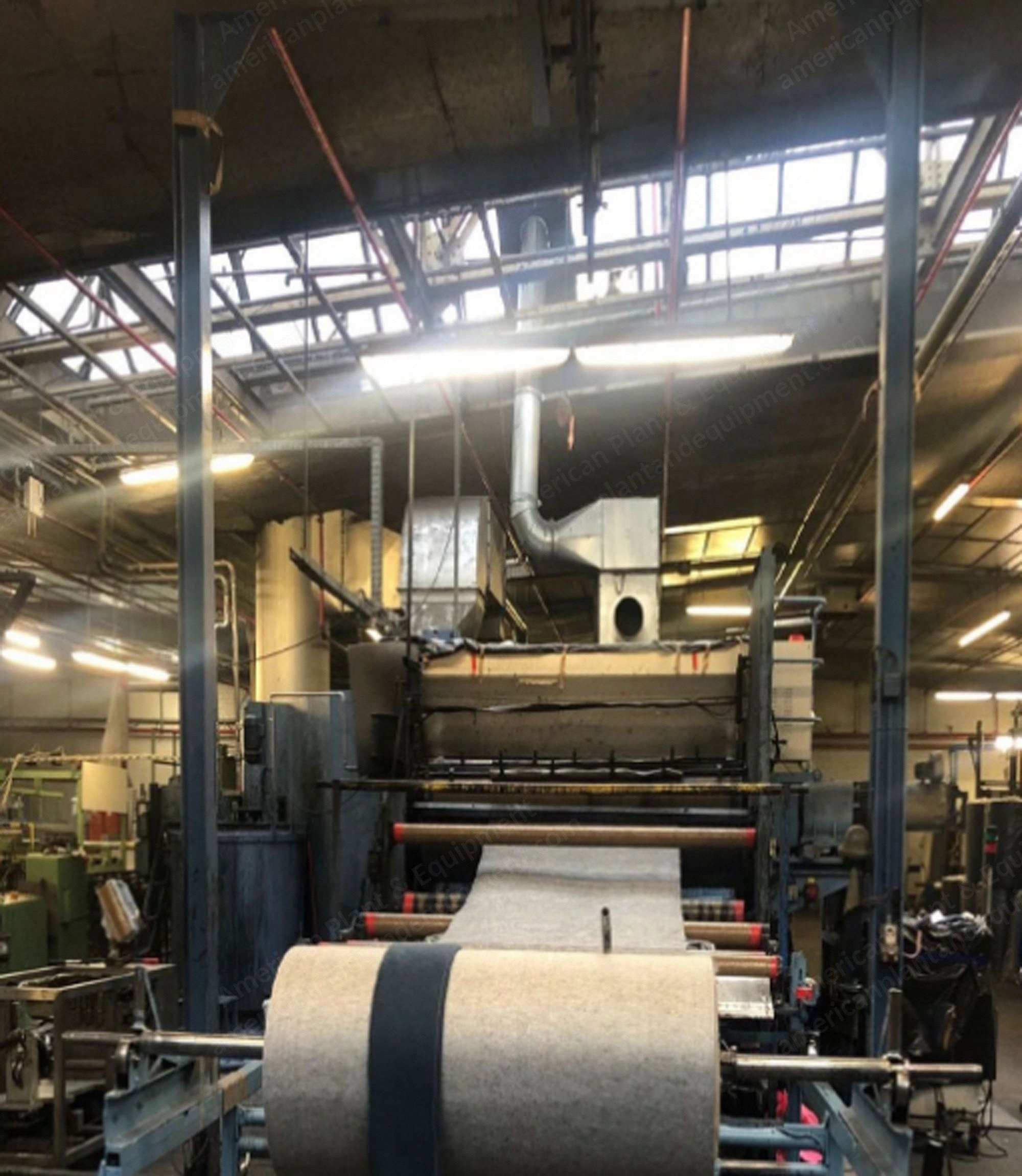 Fleissner Sieve Drum Dryer, 6 Drums, 2400mm Working Width, 1987
