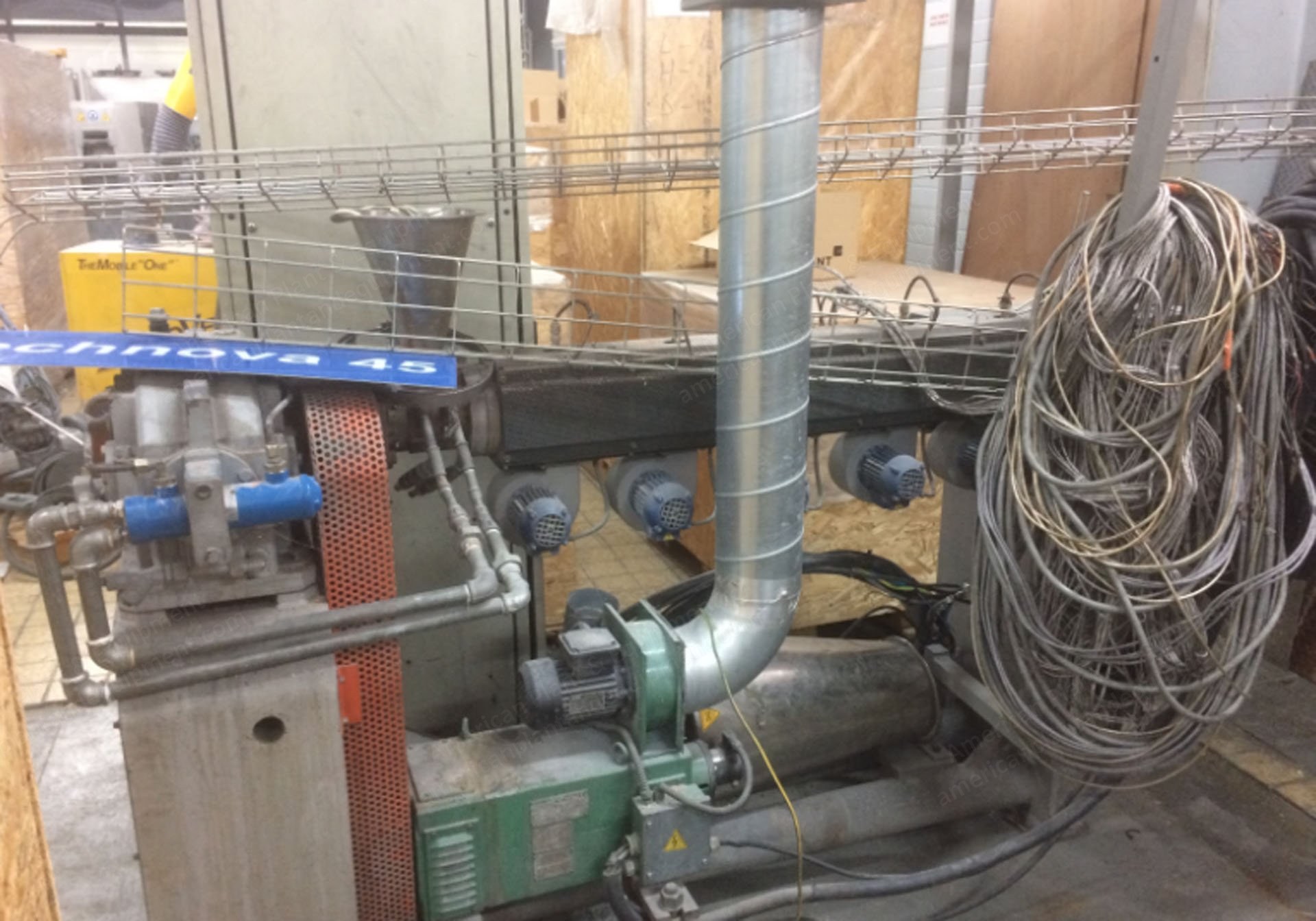 Tecnova, ES45N/37D/DEG, 2005, 45mm Screw, 22.6 kW Drive, Scheer SG 50 Pelletiser