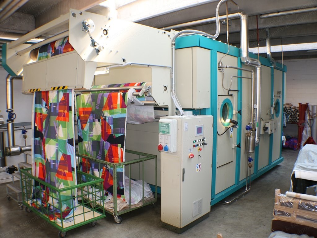 Salvade, Microvap-80, 2012, Continuous Steam Ager, 1800mm Working Width, 80m Capacity