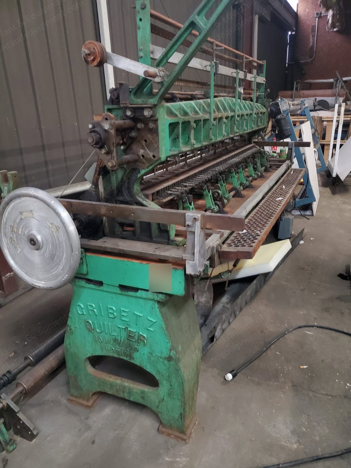 Gribetz, MC 2900, 2 Bar, 87" Working Width, 10 Bobbins, Thread Detector