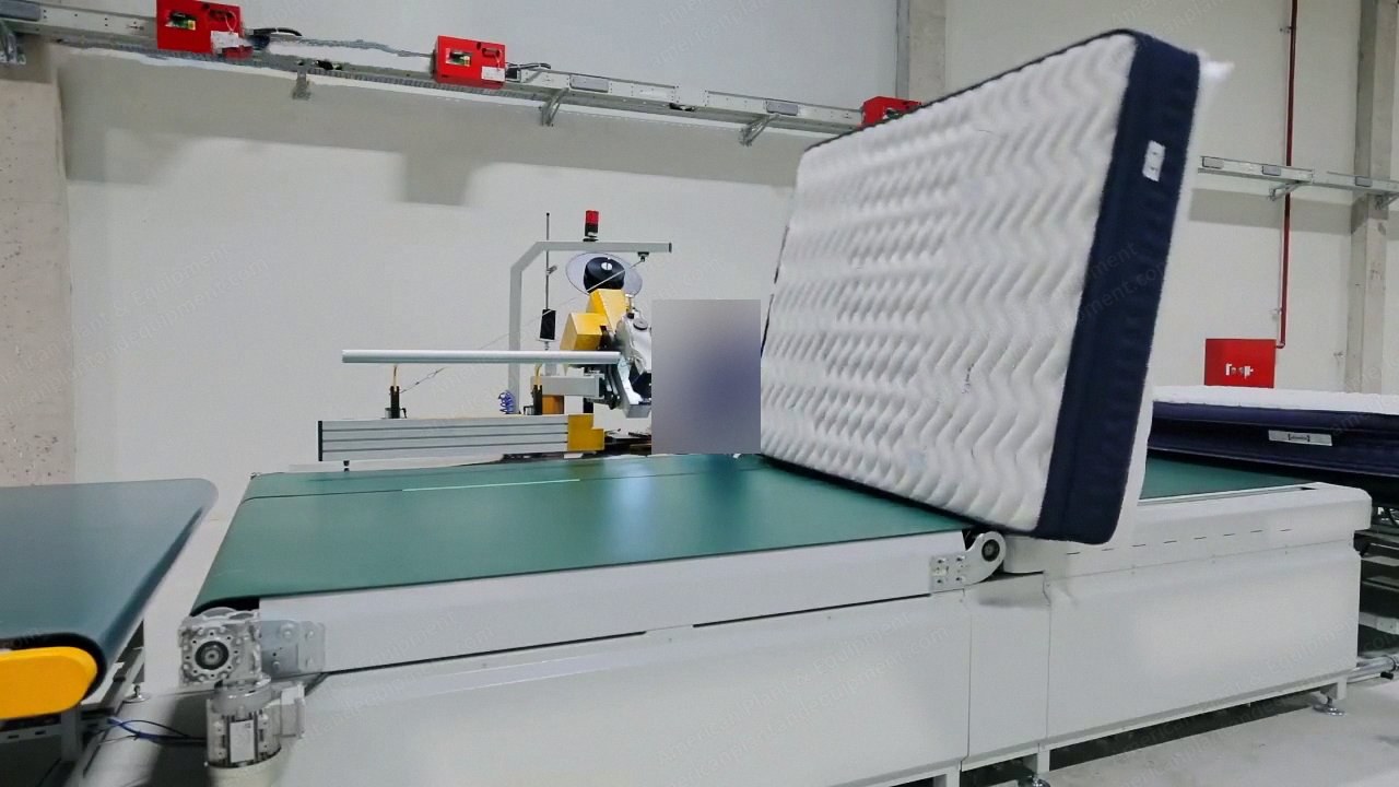 NovaStar, KYK-S2, Automatic Tape Edge Machine, Pfaff 5265 Sew Head, 2200x2200mm Max Mattress Size, Heavy Duty Mattress Flip System