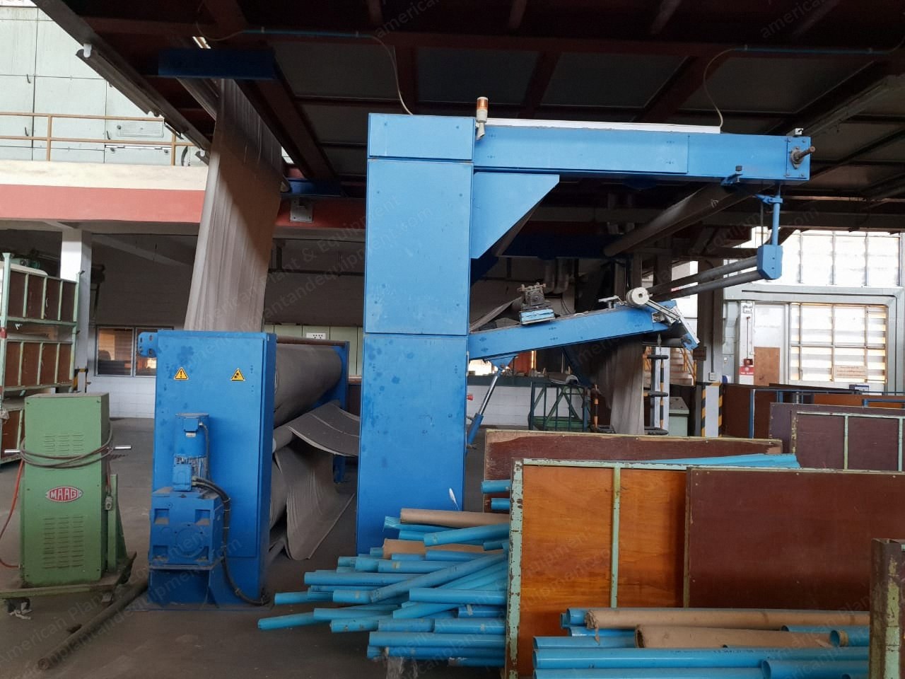 Monforts Benninger Pad Dry Thermosol Dyeing Range and Bruckner Open Width Curing-Polymerizer Machine, 2003 to 2005, 3200mm to 3400mm Working Width