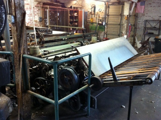 James Hunter, Garnett Line, 60 inch (1500mm) Working Width, Two Main Cylinders, with Feed Hopper, Cross Lapper, Batt Folder