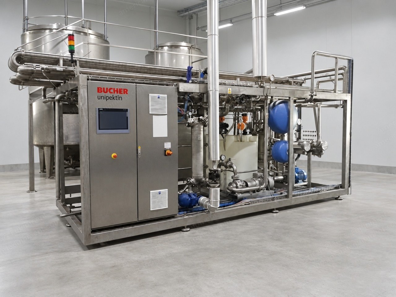 Bucher Unipektin, PWAP 12000-S, Tube-in-Tube Flash Pasteurizer, 2016, 10,000-12,000 l/h