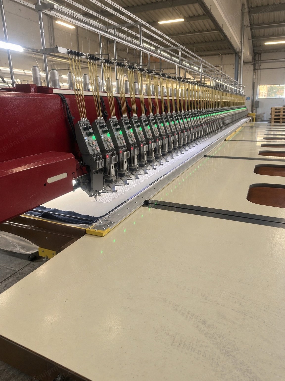 NovaStar, BE168, 2017, Single-Cording Embroidery Machine, 68 Heads, 165 x 1500 mm Embroidery Area