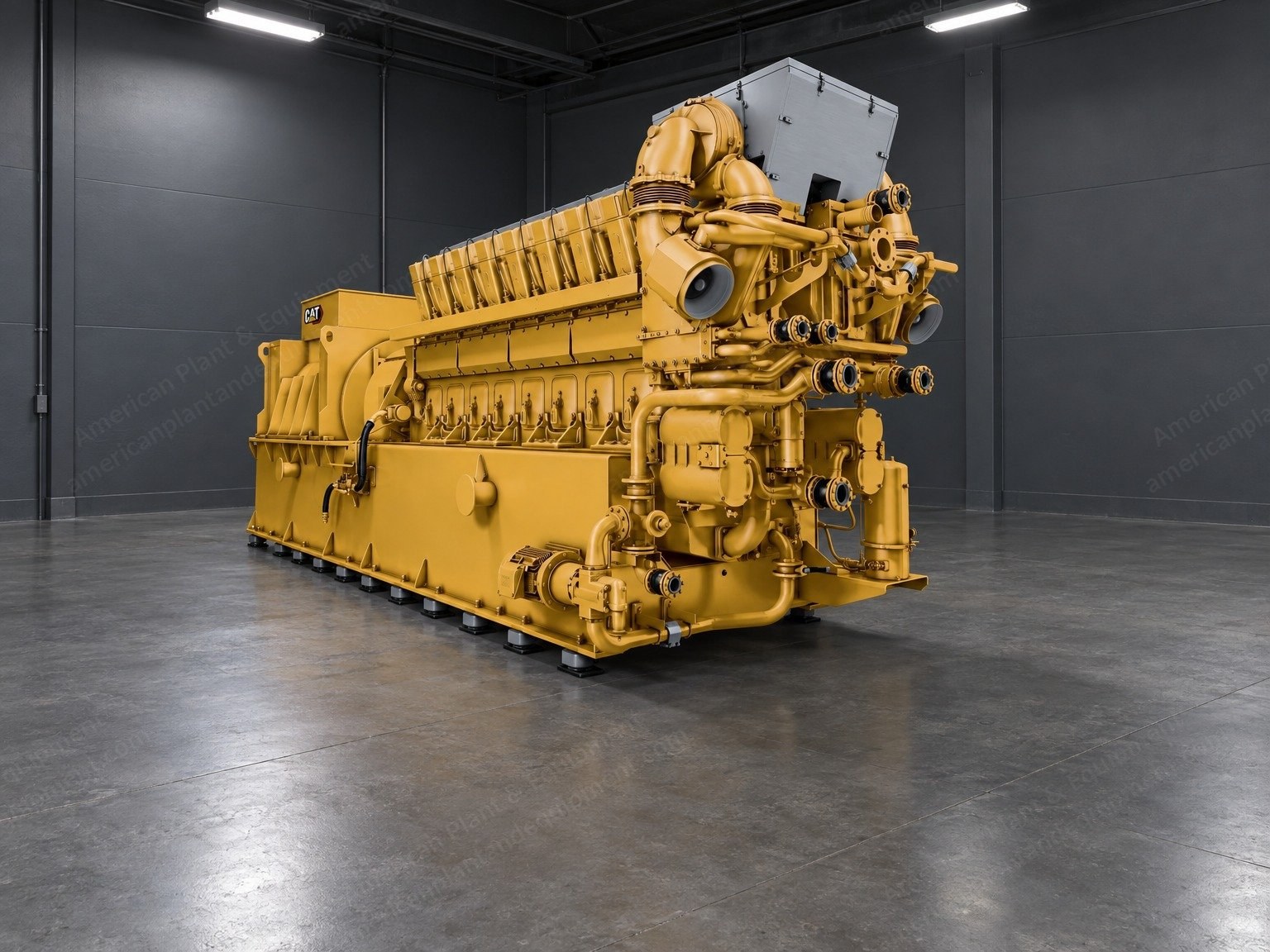 Caterpillar, CG260-16, Natural Gas Engine Generator Set, 4500 kWel, 10.5 kV, 50 Hz, 1000 rpm