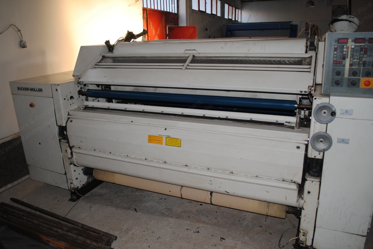 Sucker Muller, Policut PPC-2, 1990, Shearing and Polishing Machine, Working Width 2000mm, 18 Blades