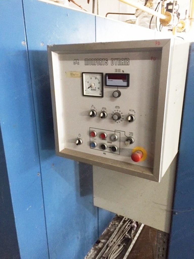 Monforts, Dynair, 6 Chambers, Gas Fired, 6 to 8 Tons/Day Capacity