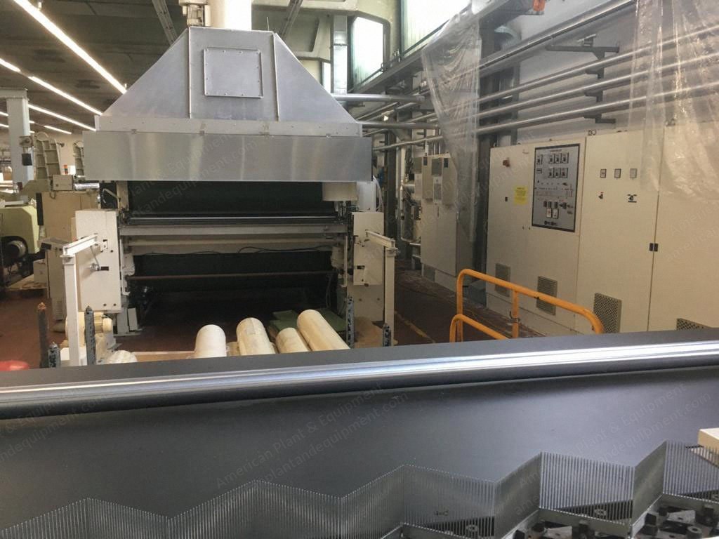 Sucker Muller Hacoba Slashing and Sizing Line, 2000, Working Width 2000mm, Delivery Width 3400mm, 600 Positions Creel