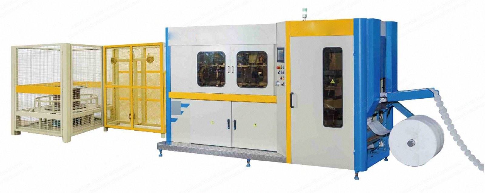NovaStar, SB263, Pocket Spring Coiler and Assembler Automatic Production Line, 160 springs/min, Wire Diameter 1.6 to 2.3mm, Robatech Glue System