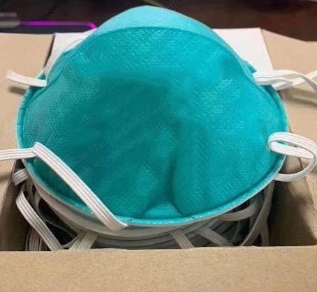 3M, 1860, N95 Healthcare Respirator, Fluid Resistant, Teal