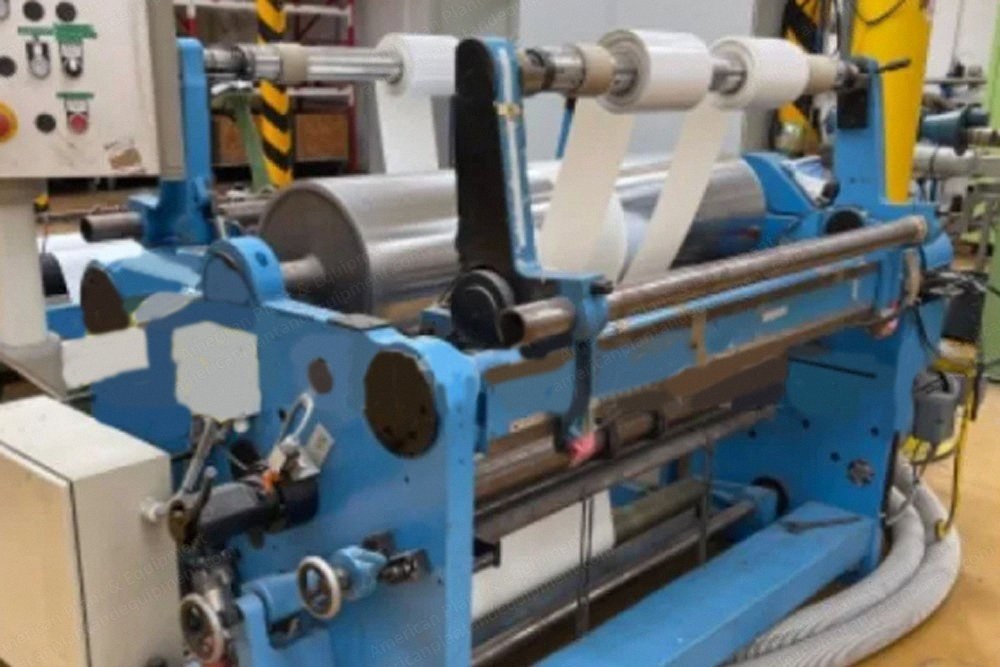 Kampf Slitter Rewinder, Working Width 1000mm, Rotary Cutting, 200 m/min