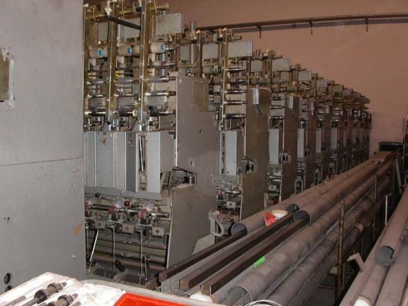 Sussen, Parafil PL.2000-1, 1983, Hollowspindle Spinning Machine, 80 Spindles, 220mm Pitch, 6" Traverse