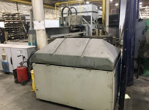Flow, Mach4C, 2008, Dual Head Bridge Type Waterjet Cutting System, 156x156 Inch Travels, 60000 PSI
