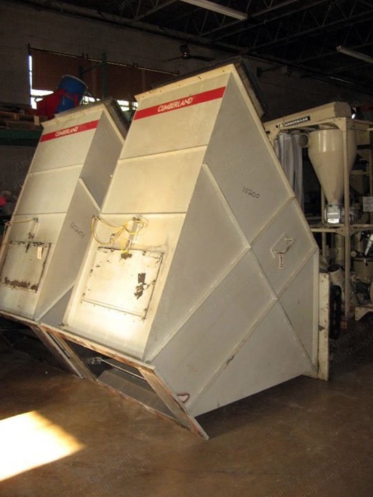 Cumberland, 62B, Dual Feed Hopper, 48 inch Wide Paddle Infeed, 3 HP
