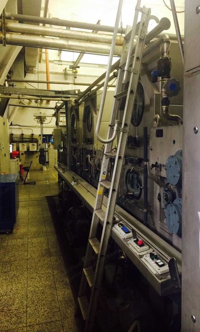 Erbatech/Bruckner Continuous Washing Machine, 2000, 2600mm Working Width, 3 Washing Compartments