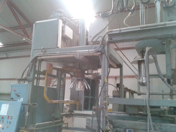 Saint Eloy, Type 4/80, 1988, Automatic Bump Press, 800x1200mm Can Diameter, Signode Knotter, Robot System