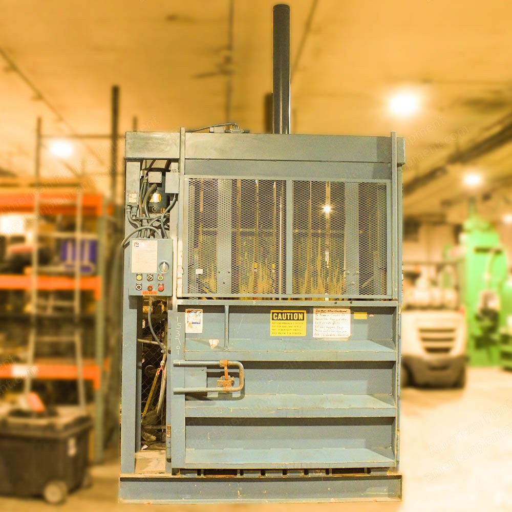 American Environmental Products, Vertical Baler, 60x48x30 inch Bale Size, 10HP, 6 inch Cylinder