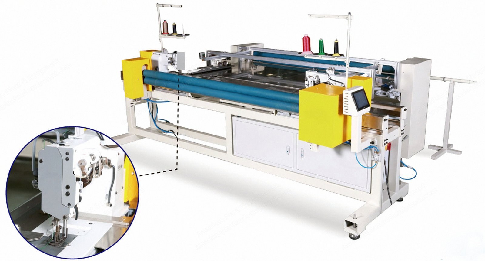 NovaStar, MU130, Continuous Feeding Both Sided Folded Seam Sewing Machine, 1800-2000mm Working Width, 2000 RPM