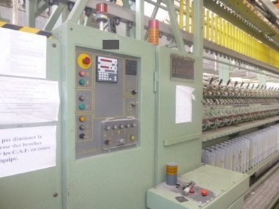 NSC, CF 53, 1994, Semi-Worsted Ring Frame, 144 Spindles, 90mm Ring Diameter, Linked with Karl Mayer RC10DV/16 Winder