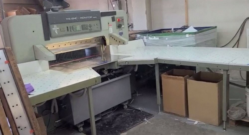 Polar, 115 EMC, 1990, Paper Cutter, Auto-Trim, Polar Lift, Jogger, Large Air Tables