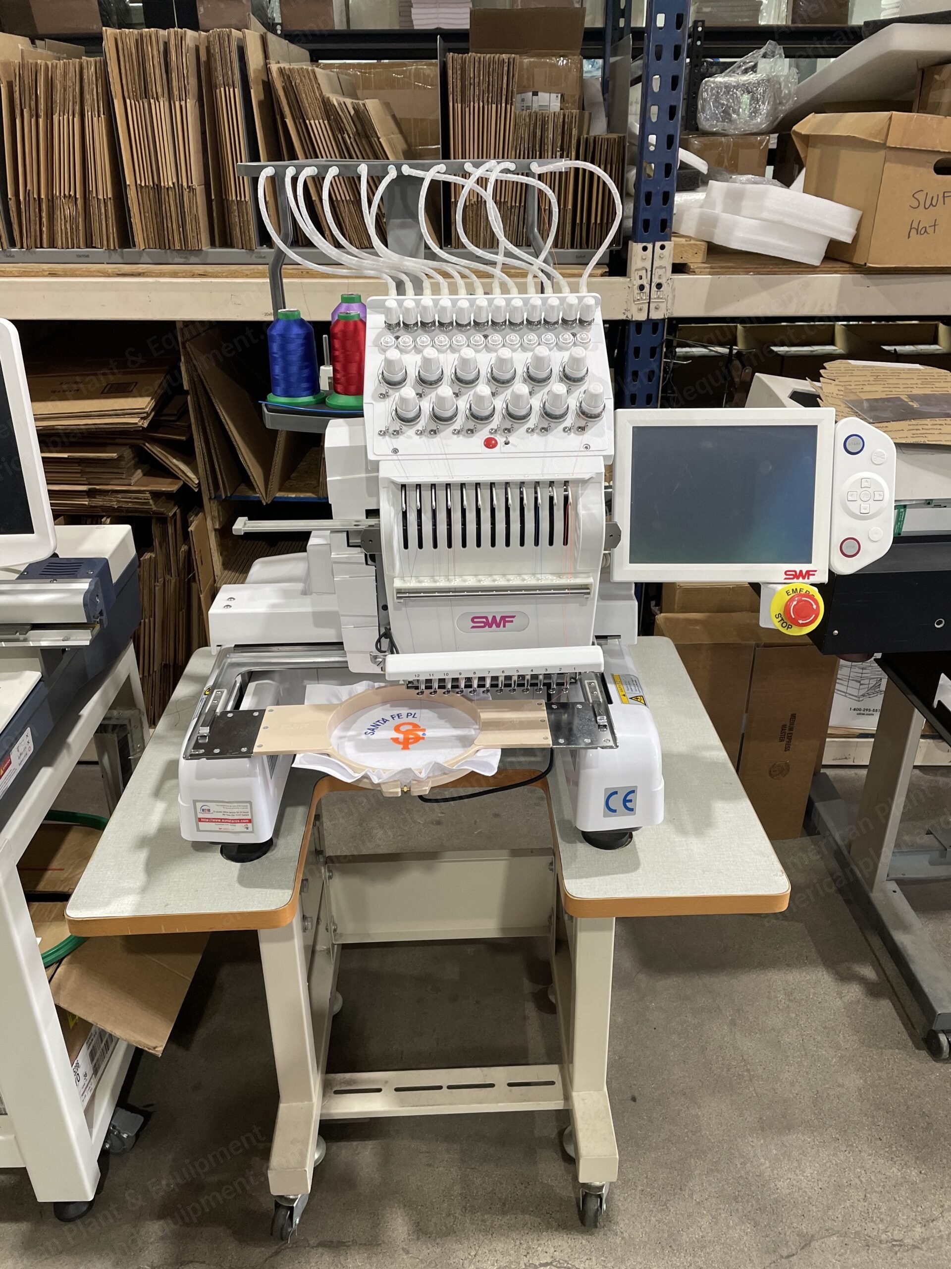 SWF, MAS12, 2016, Single Head Embroidery Machine, 15 Needles
