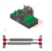 Boers Tech, Type 9106, 2016, Foam Mattress Drilling Machine, 2200mm Working Width, Variable Drill