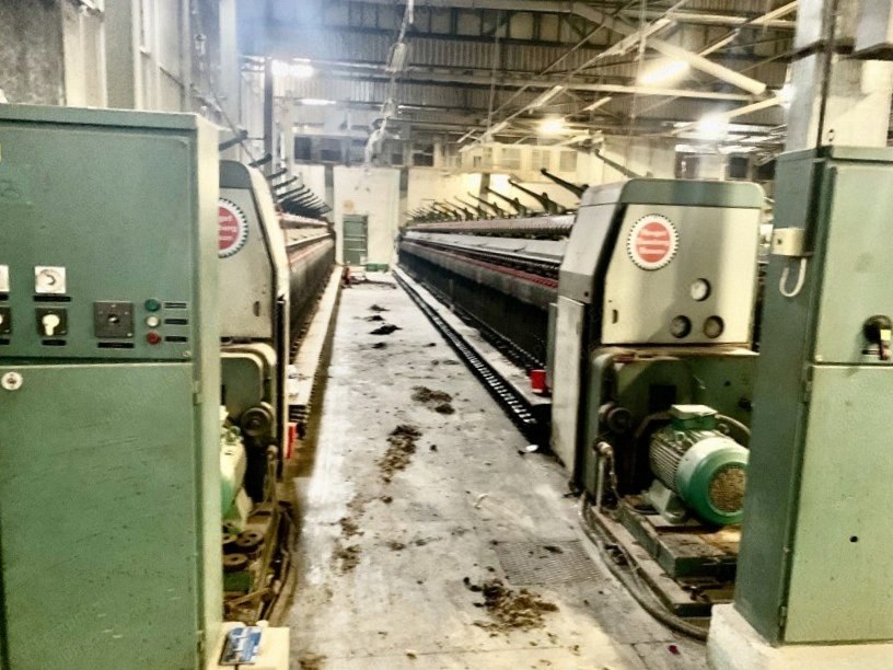 HDB, Type CBY, 1976, Woollen Ringspinning Frame, 140 Spindles, 145mm Pitch, 127mm Ring Diameter