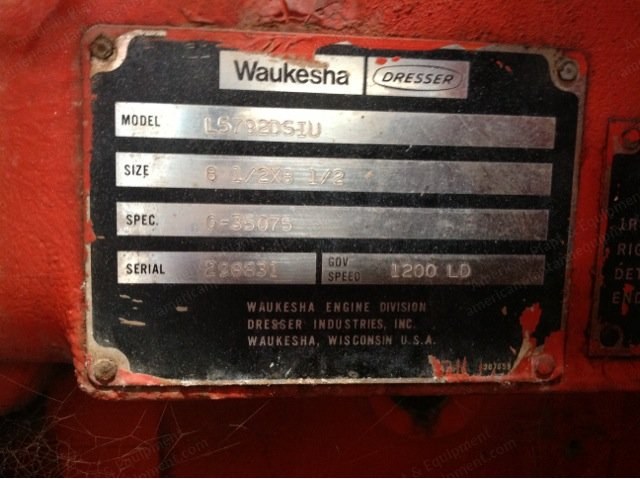 Waukesha, L5792DSIU, 1000 kW, 1387/2400V, 60 Hz, 1200 RPM Generator Set