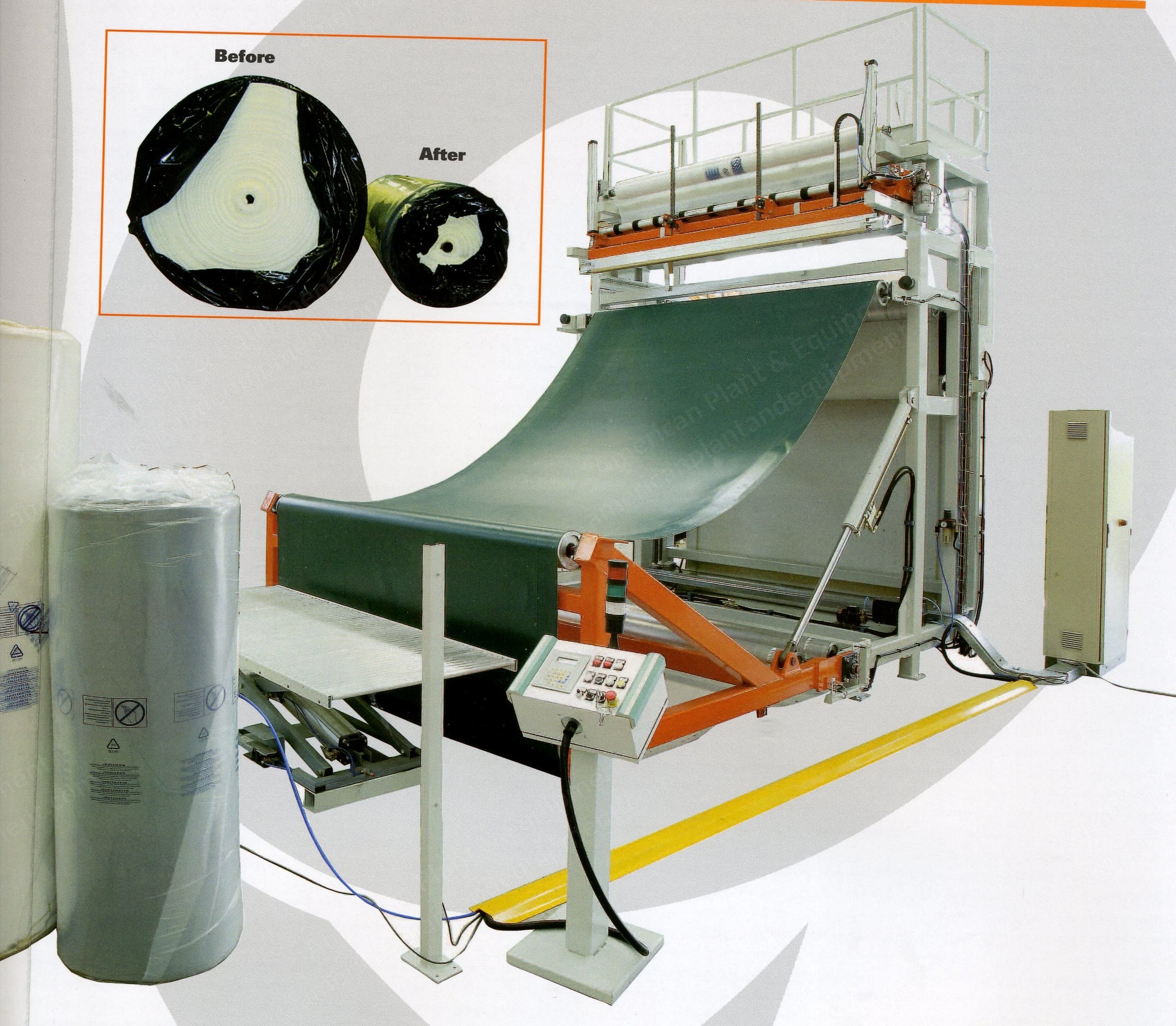 Dolphin Pack, Foam Compression Machine, Max Product Width 2200mm, Roll Diameter 500 to 1500mm
