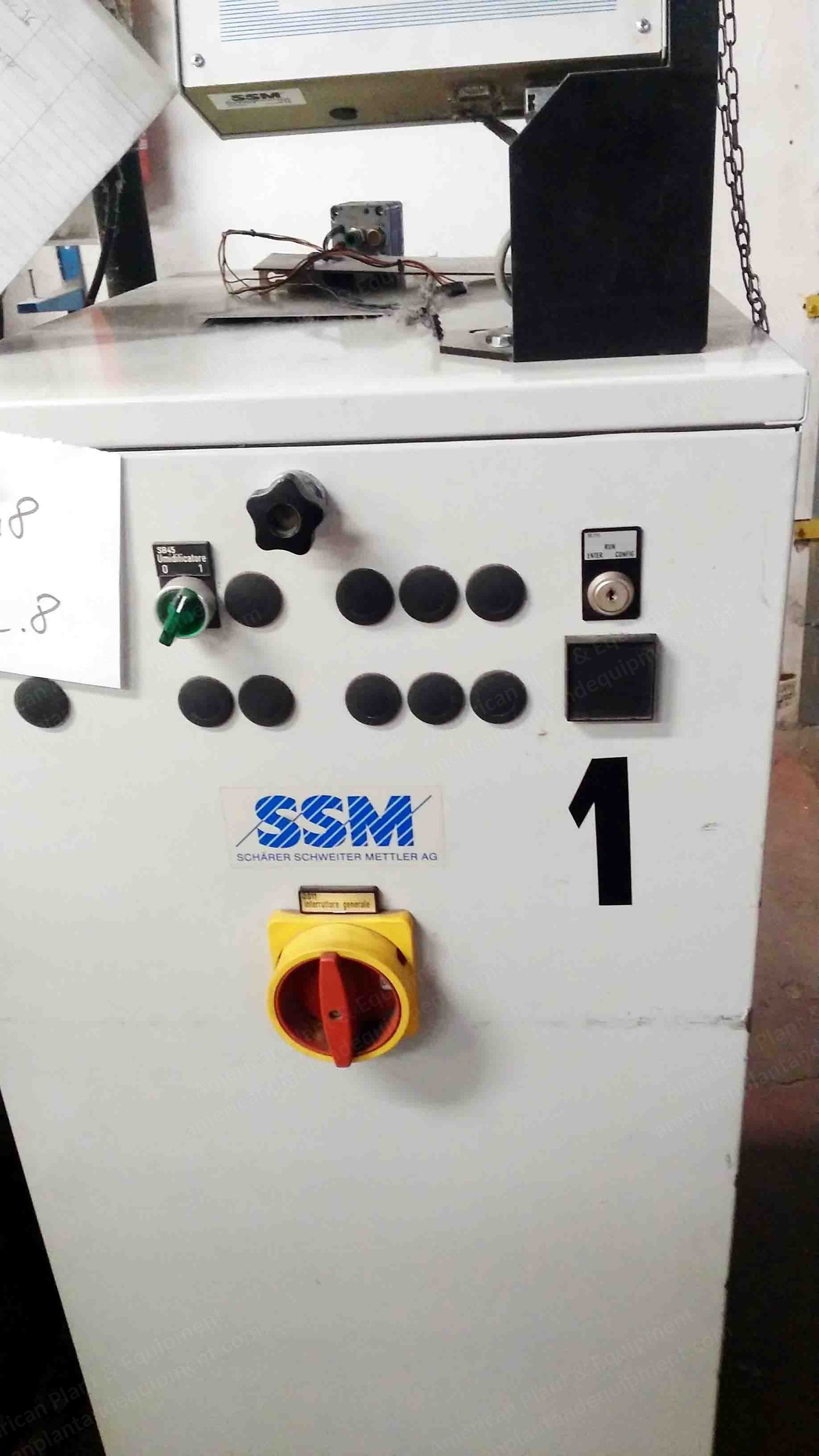 SSM, DP2-C, 1999, Intermingling Air Covering Machine, 30 Positions, 10" Cylindrical Take Up