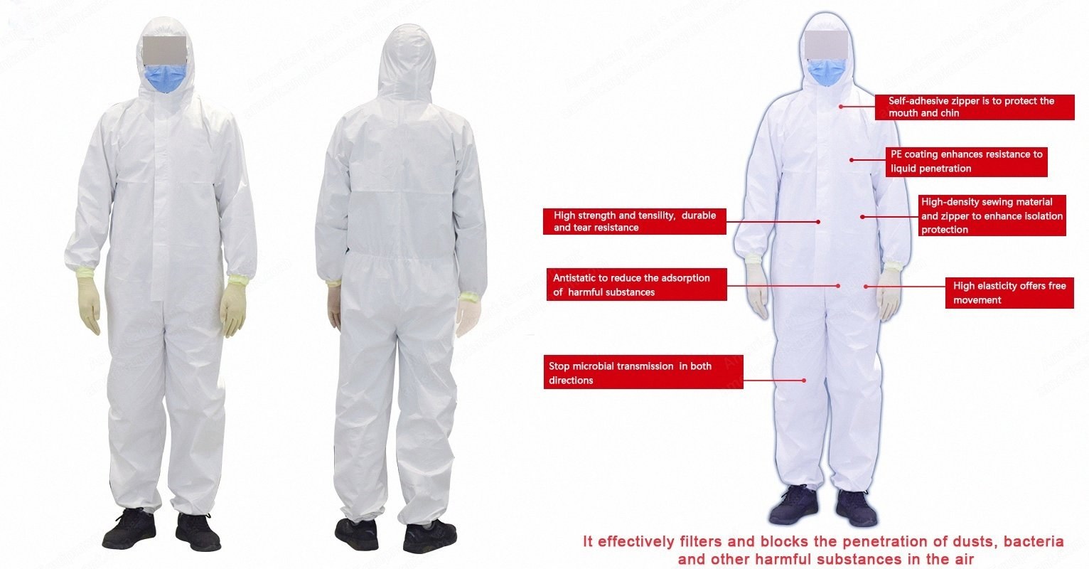 NovaStar Protective Suit, GV114, 68g/m² Nonwoven, Type 5/6 Protection