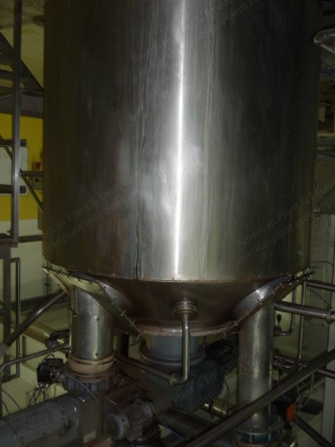 Vana, 4440 Litre Stainless Steel Pressurized Chocolate Tank, 1998, Jacketed with Electric Heating, RB 4500 / NDK Agitator