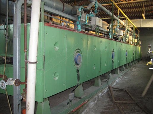 Artos, Tenter Frame, 1980, 1800mm Working Width, 5 Chambers, Gas Heated, Mahlo Orthomat RFMC 94H, Kusters Padder