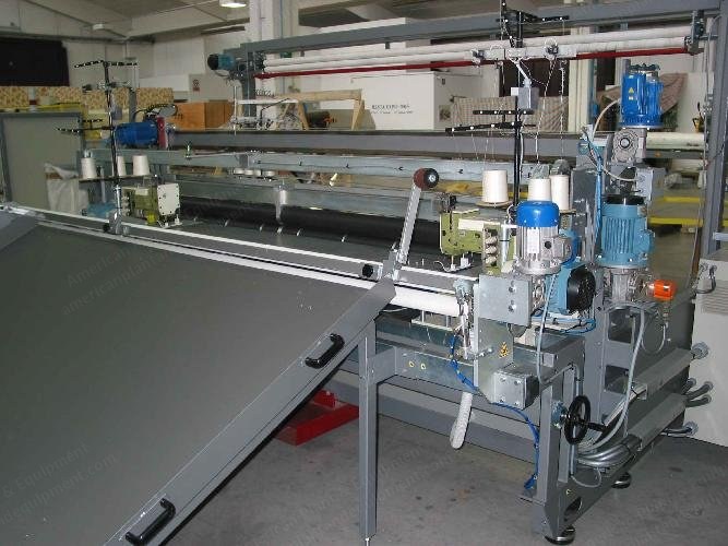 Resta, H232 Solo, 2007, Continuous and Automatic Quilt Stitching and Closing Machine, Singer Cross-Sewing, Computerized