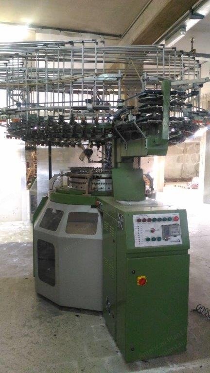 Vignoni Circular Knitting Machine, 1999, 30" Diameter, 20 Gauge, 5 Tracks, Single Jersey