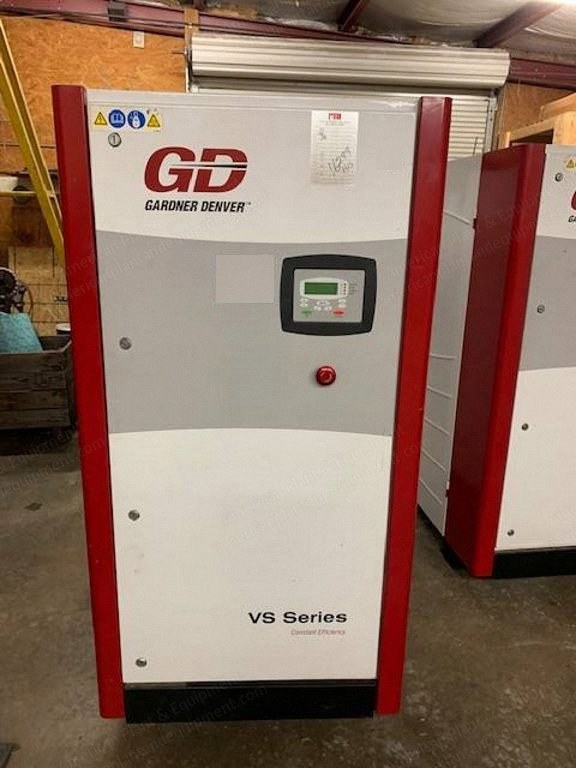 Gardner Denver, VS30, Rotary Screw Compressor, 125 PSI, 203 CFM, with Air Dryer and Receiver Tank
