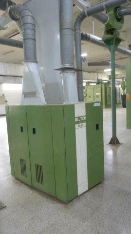 Rieter, B50, 1994, Cotton Blow Room Cleaner, with Feed Trunk and Condenser
