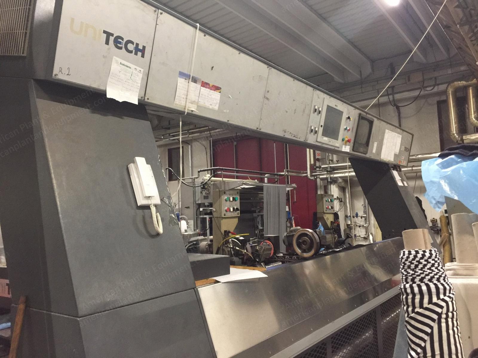 Unitech, Red Evo 4, 2003, 2400mm Working Width, 10 Chambers, Vertical Pins Chain