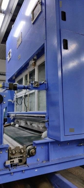 Masias, Airlay System, 2004, Working Width 3000mm, with Chute Feed, Card, Calender, Longitudinal Cutting Machine