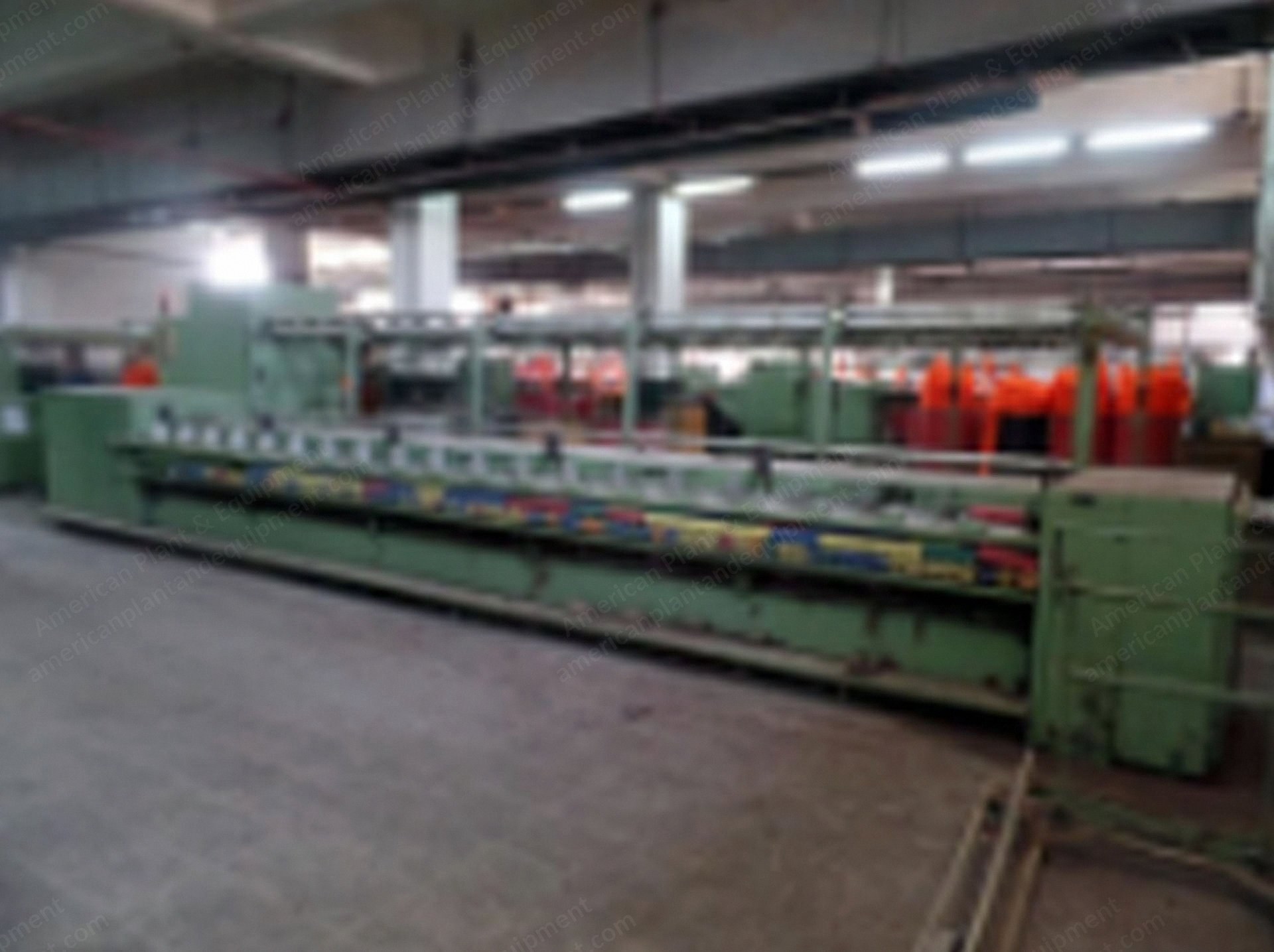Seydel and NSC Schlumberger, Acrylic Fibre Line, 1996, Seydel 870 Stretch Breaker, NSC GC15 Preparation Line, Schlumberger FM8N Rubbing Frame