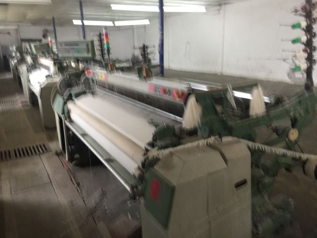 Picanol, PAT2-R-A, 1900mm Width, Air Jet Looms, with Atlas Copco GA 1407 Compressor