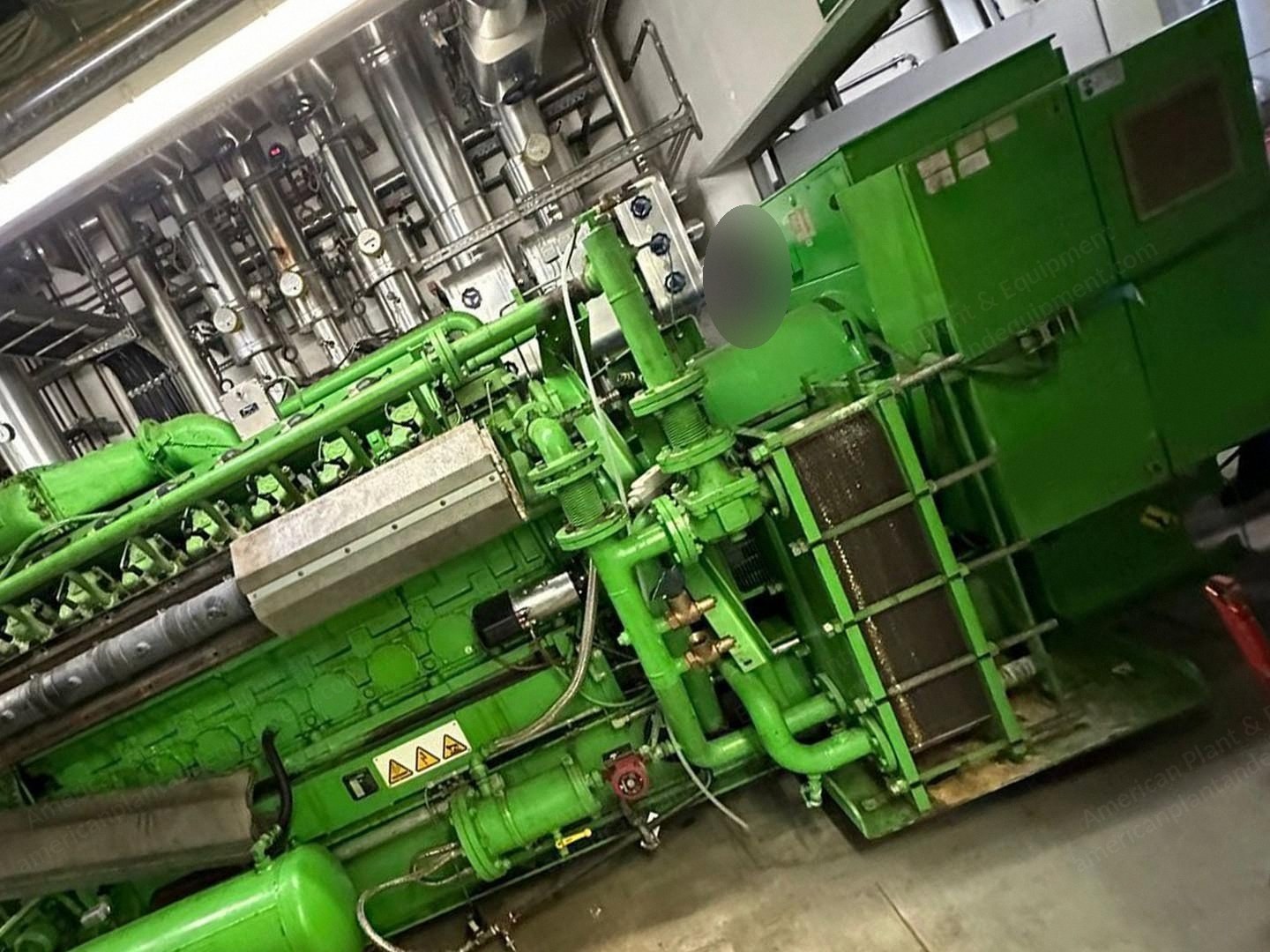 Jenbacher, JW 316 GS, 1996, 760 kVA, 50 Hz, V16 Gas Engine Generator Set