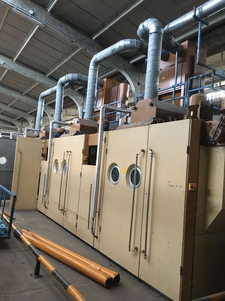 Anglada, Turbang, 2002, Tumble Dryer, 2200mm Working Width, 5 Chambers, Steam Heated