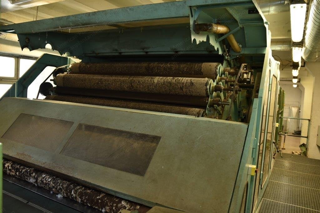 Spinnbau Double Doffer Card, 2500mm Working Width, 1988