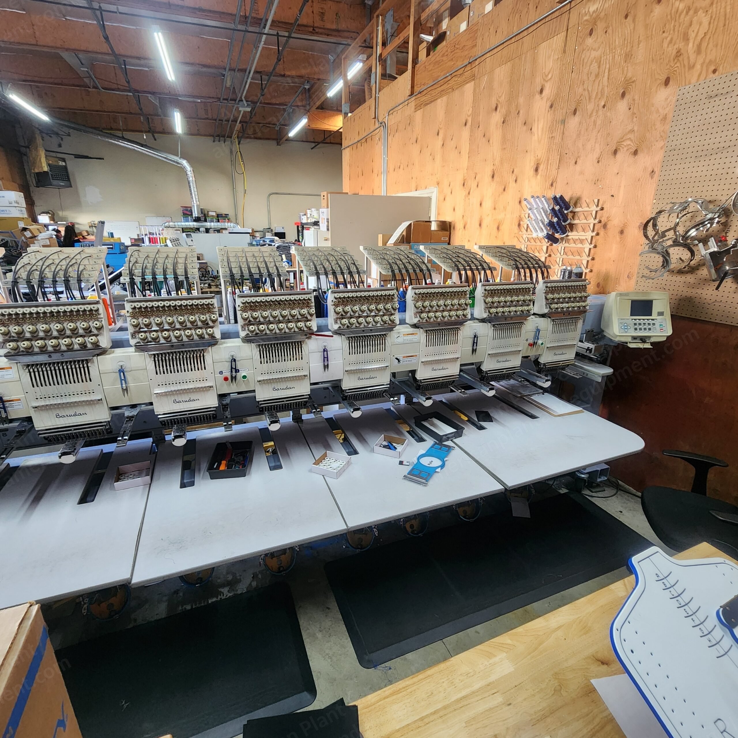 Barudan, BEDYHE-ZQ-C08, 2006, Embroidery Machine, 8 Heads, 15 Needles