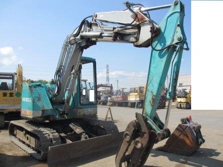 Komatsu, PC75UU-1, 1988, Fork Grabber, with Bucket and Fork Grab
